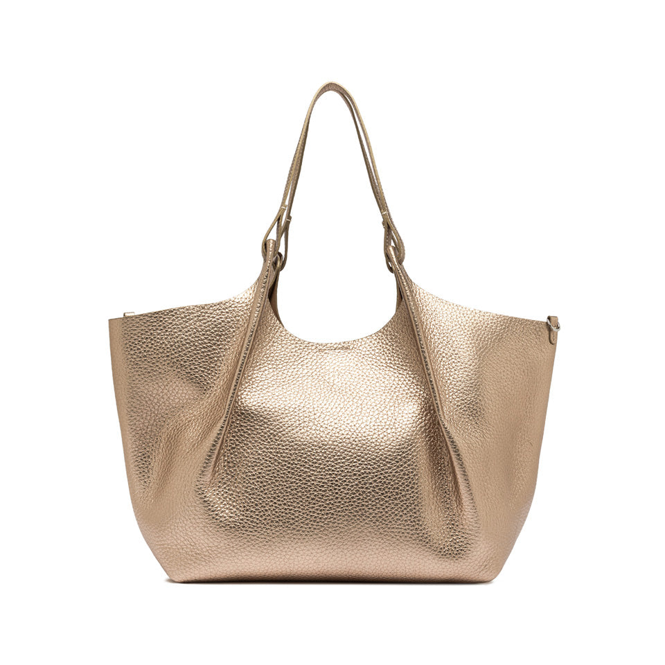 Borsa a Spalla Gianni Chiarini Dua in pelle metallizzata BRONZE TU | Giò Fashion