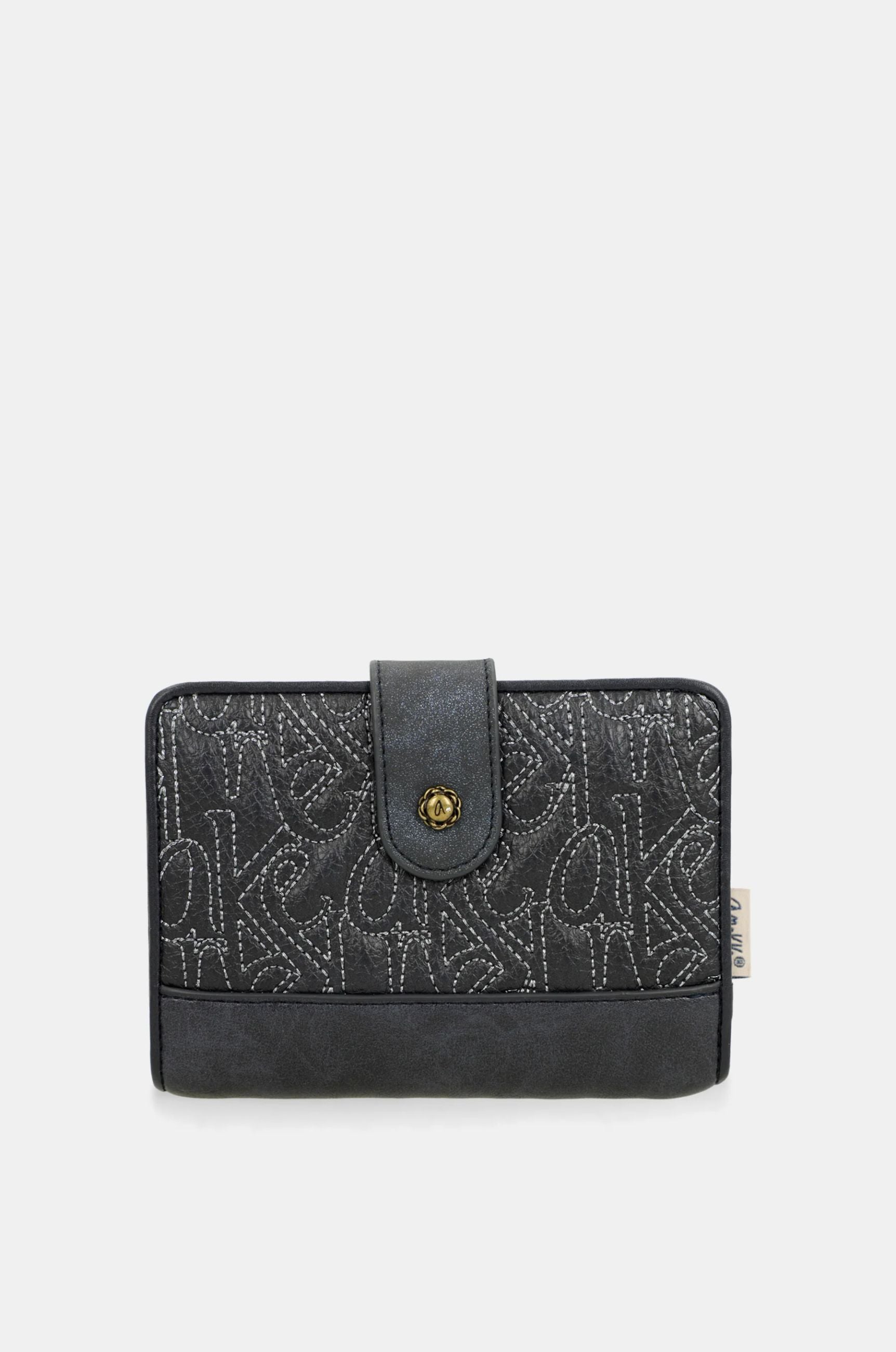 Portafoglio medio Anekke Contemporary con chiusura a clip BLU TU | Giò Fashion