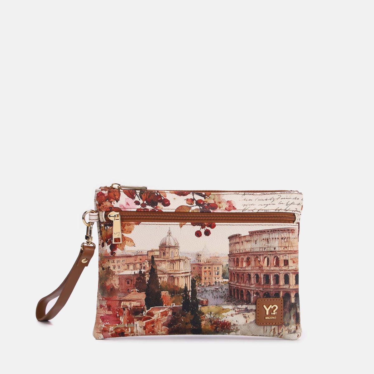 Ynot? Yes Bag Pochette Donna Piccola in Ecopelle con Zip