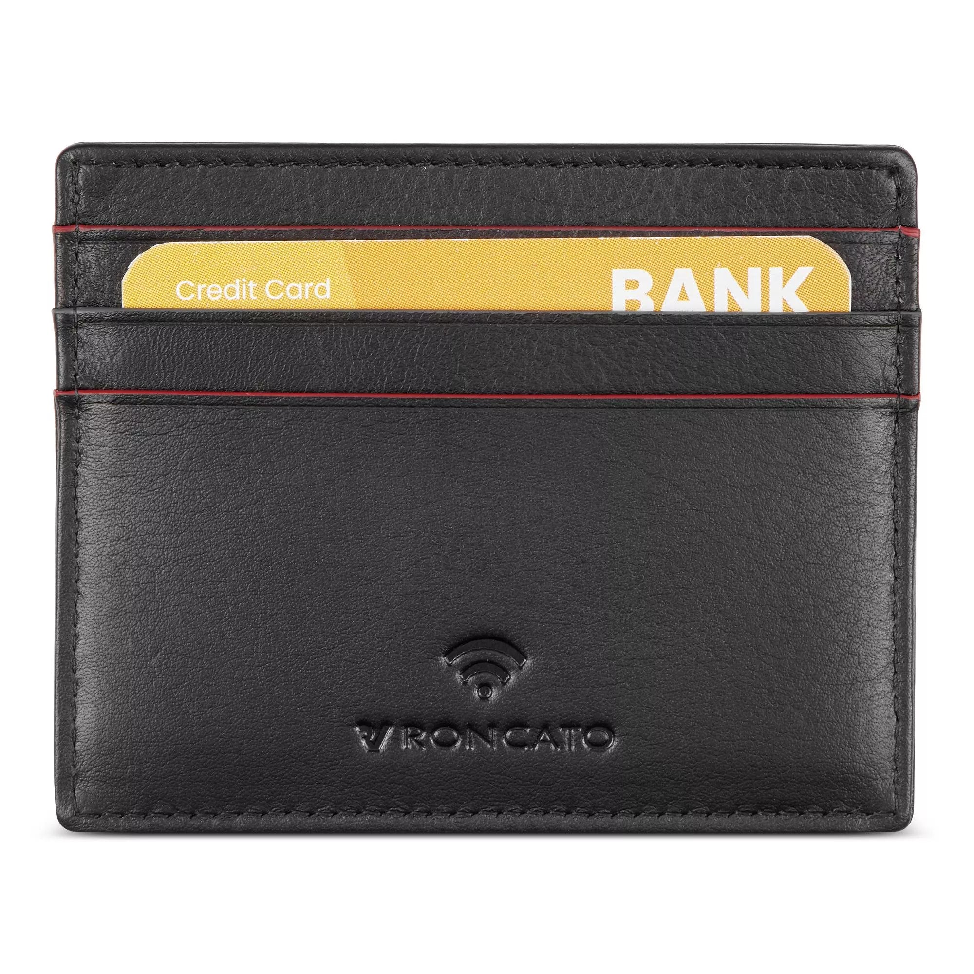Porta carte Piquadro in pelle compatto ed elegante per uso quotidiano NERO TU | Giò Fashion