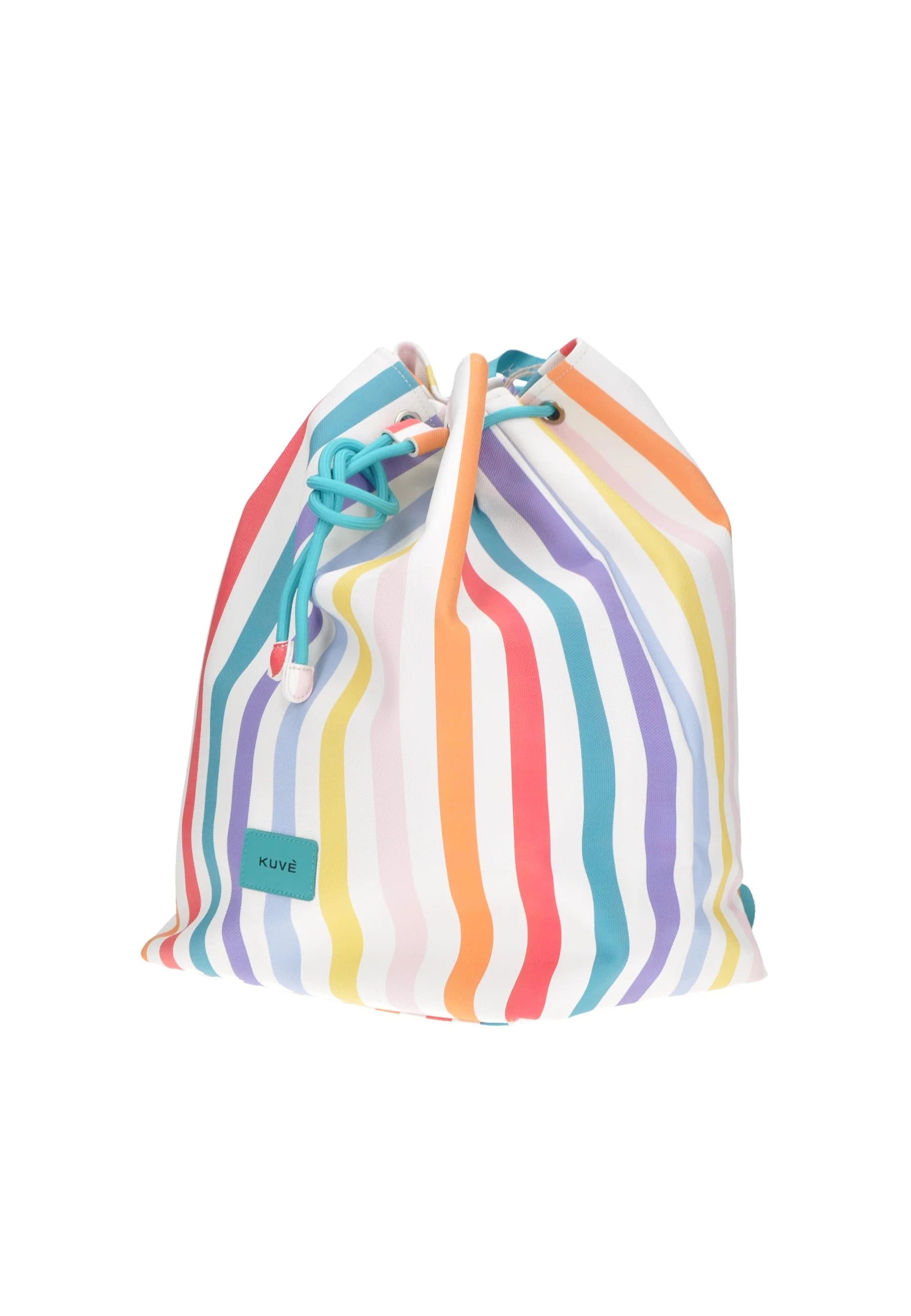 Zaino KUVE con chiusura a coulisse e righe verticali