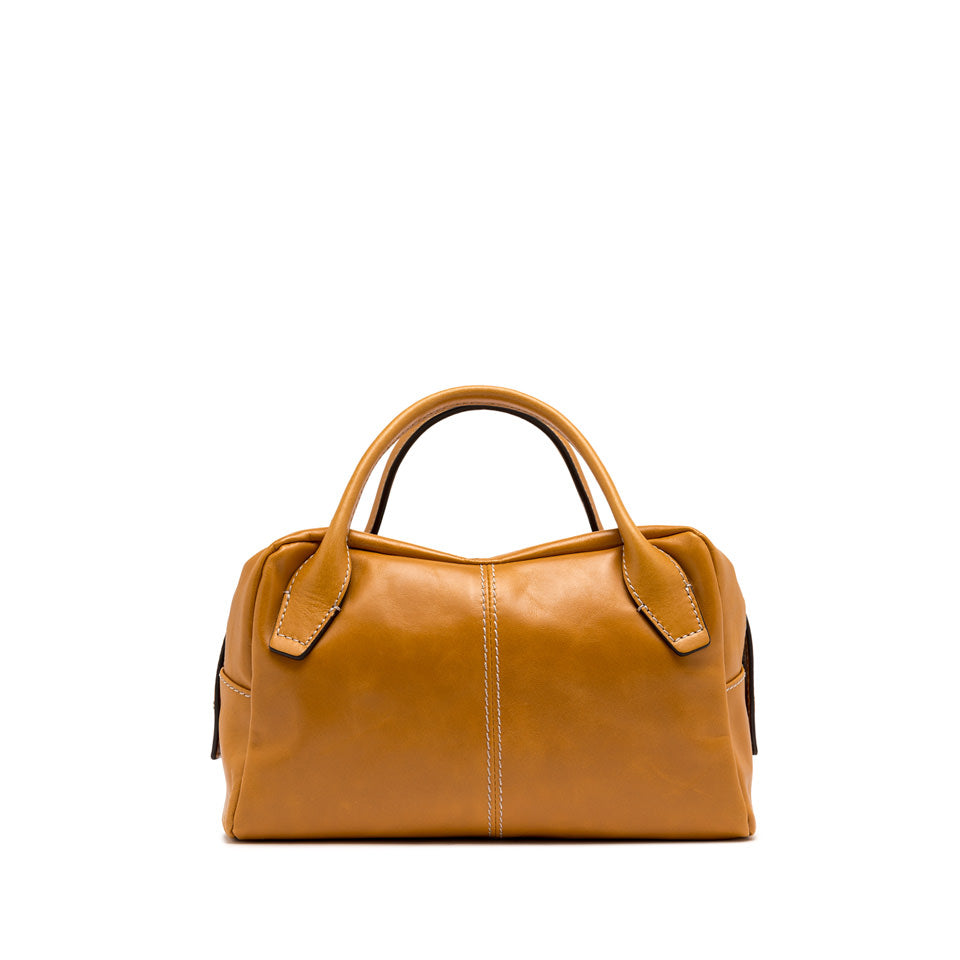 Borsa a mano Gianni Chiarini Emily in pelle con forma a bauletto CUOIO TU | Giò Fashion