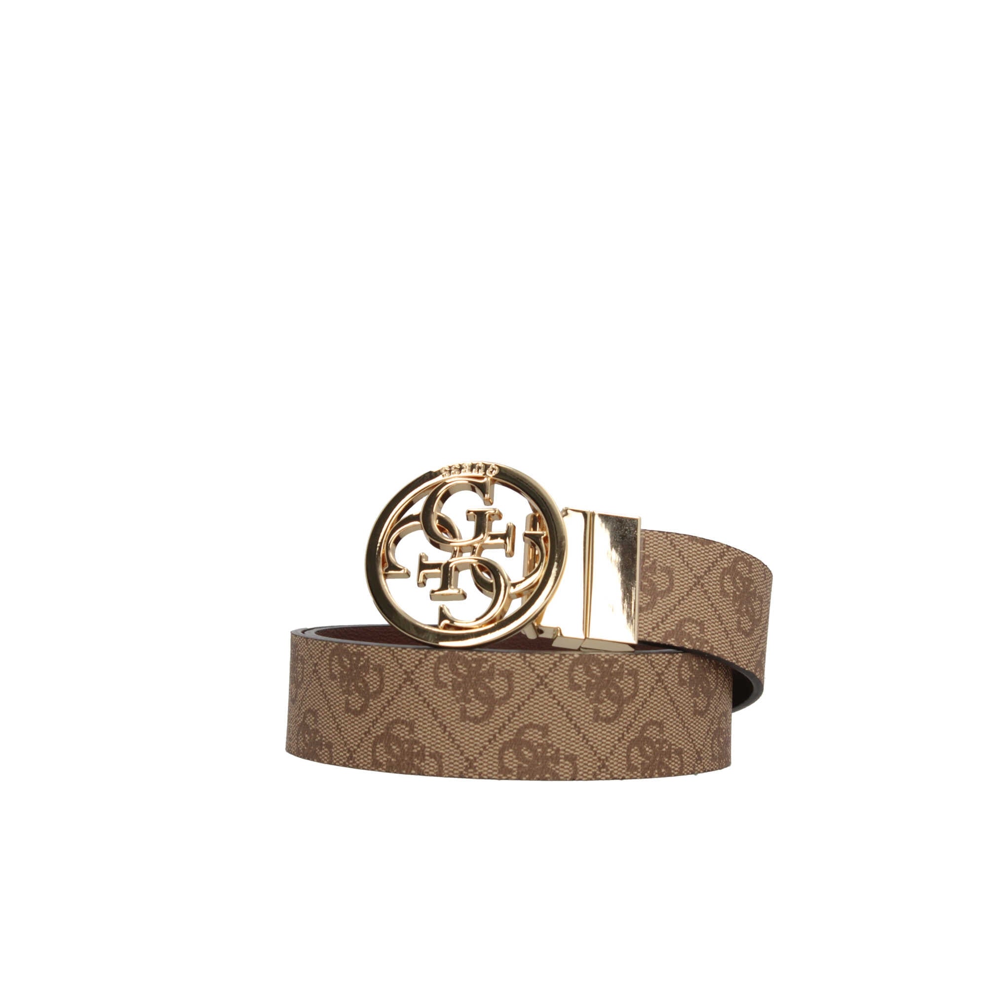 Cintura Guess con Logo Intrecciato e Fibbia Circolare BEIGE L | Giò Fashion