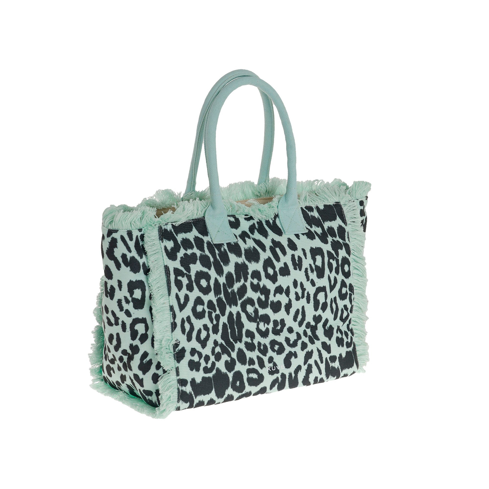Borsa mare Kuve' Nautilius Leopard in ecopelle