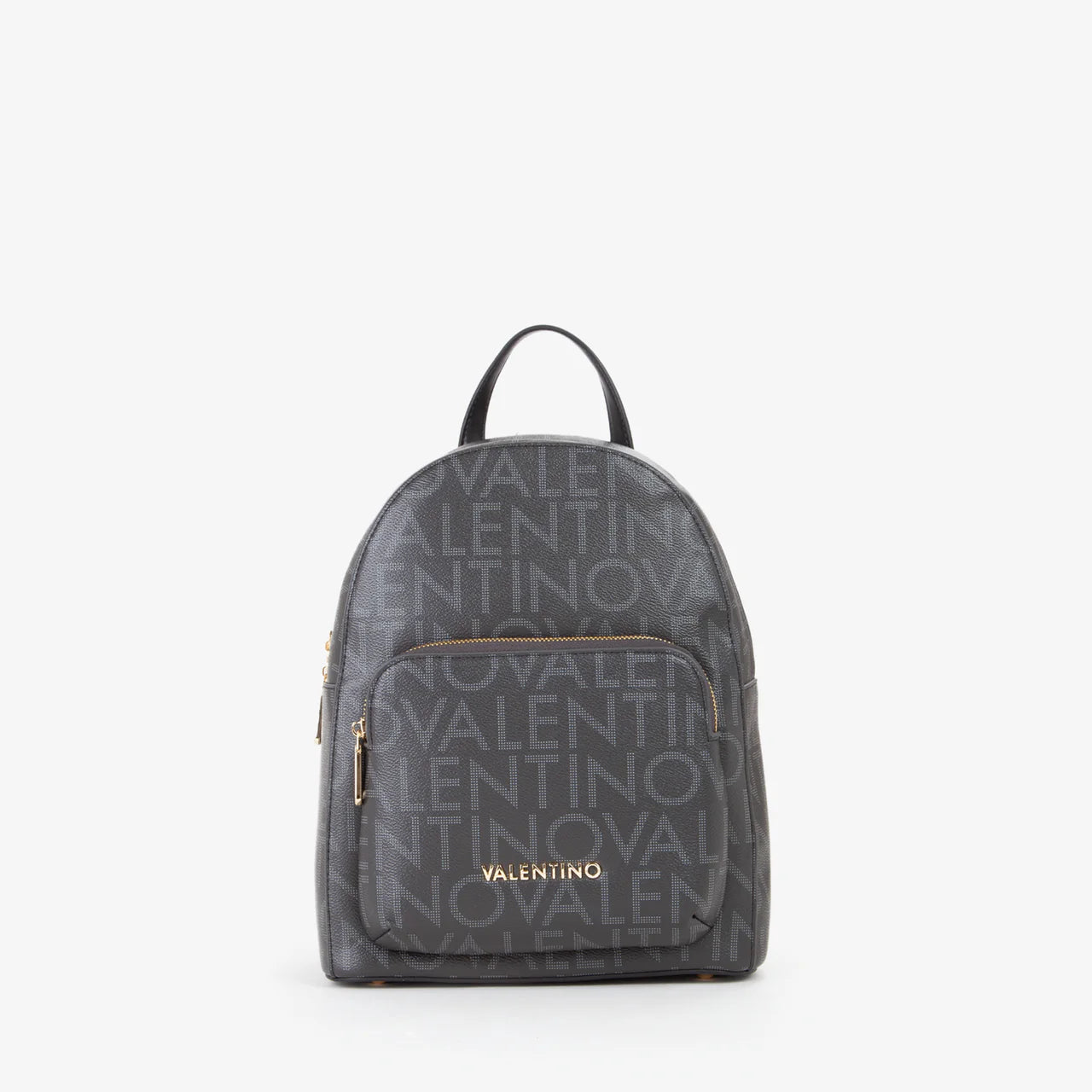 Valentino zaino logato in ecopelle con tasca frontale Nero TU | Giò Fashion