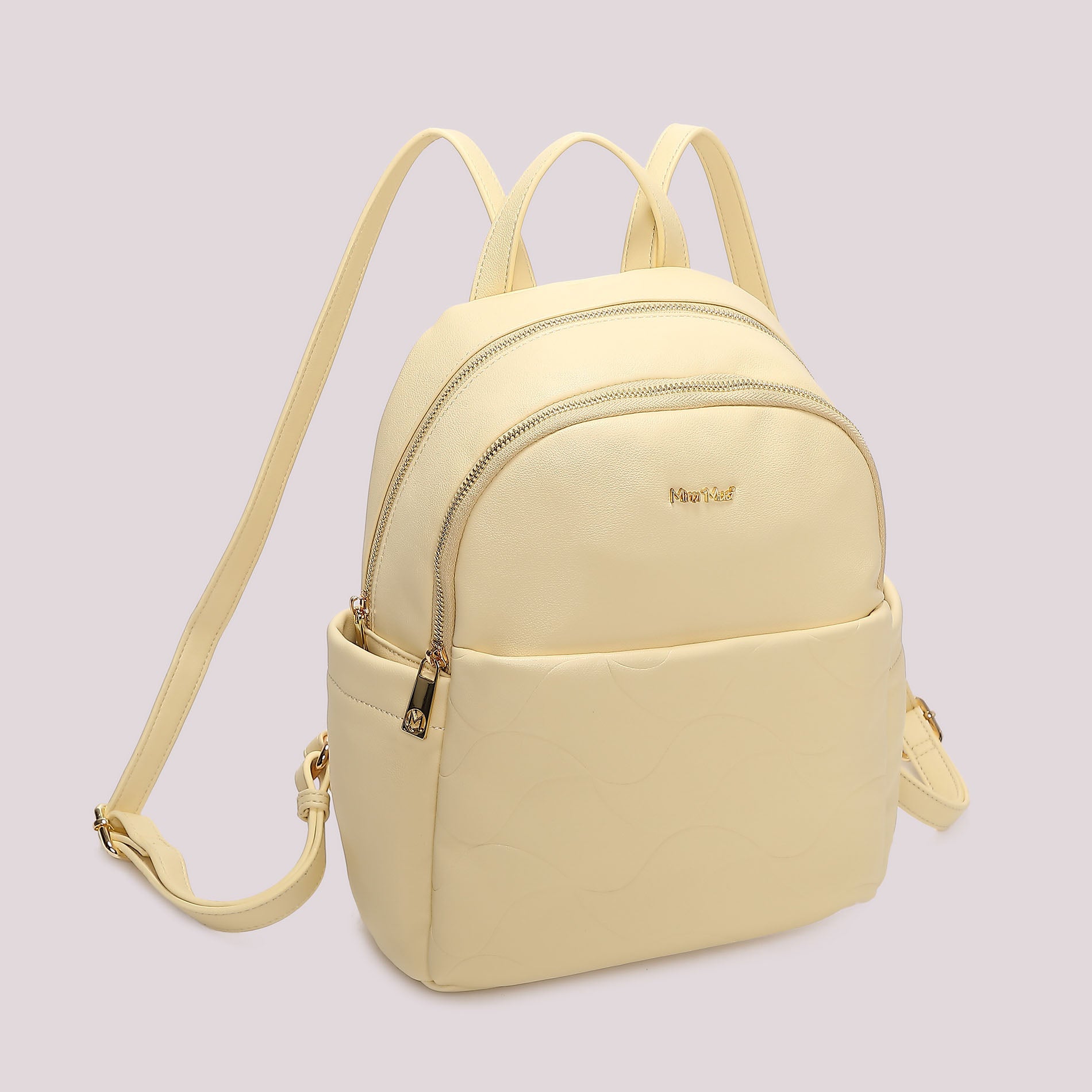 Zaino donna Mimi Mua compatto con motivo trapuntato e design moderno