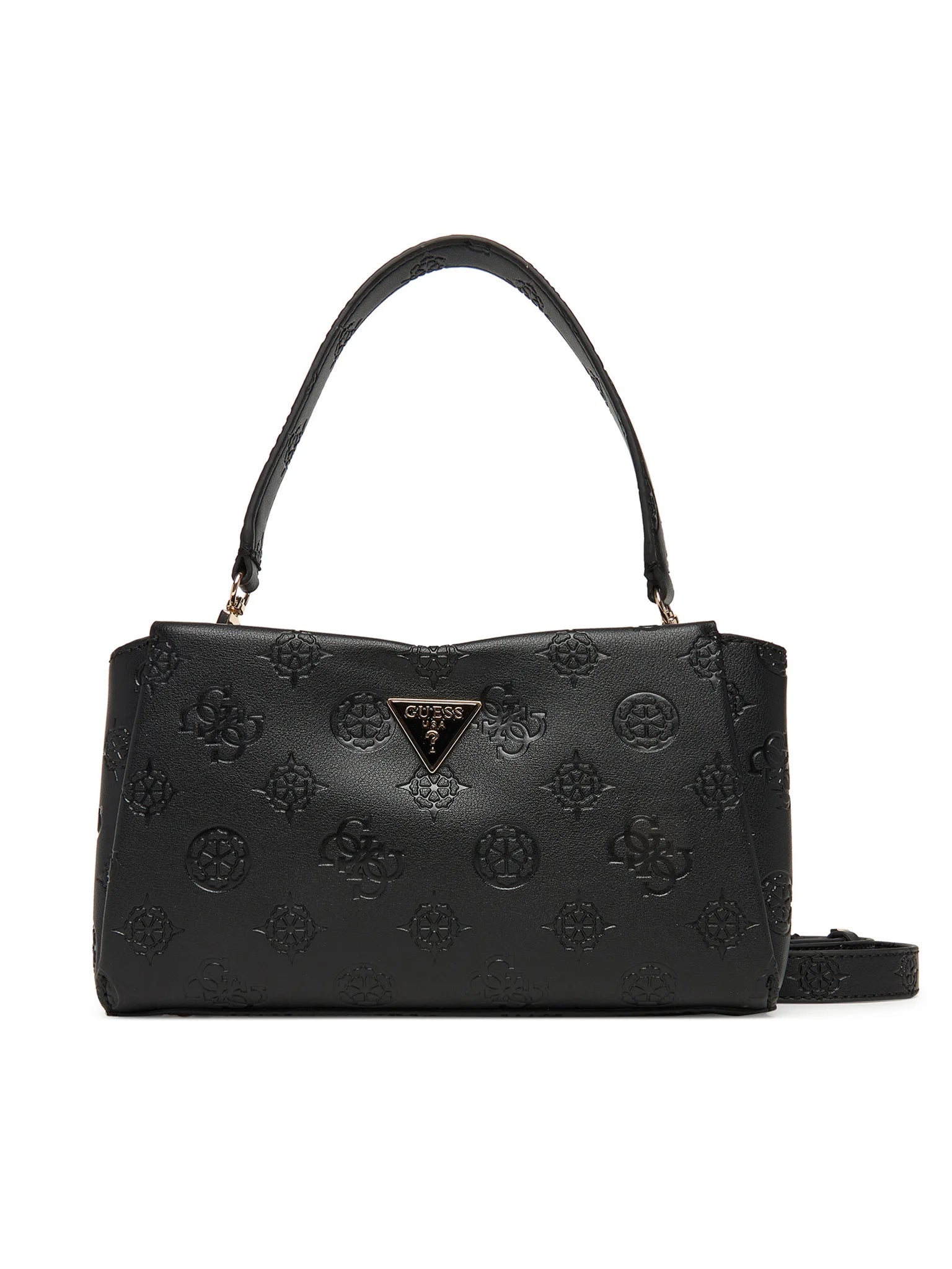 Borsa a mano Guess con logo in rilievo NERO TU | Giò Fashion