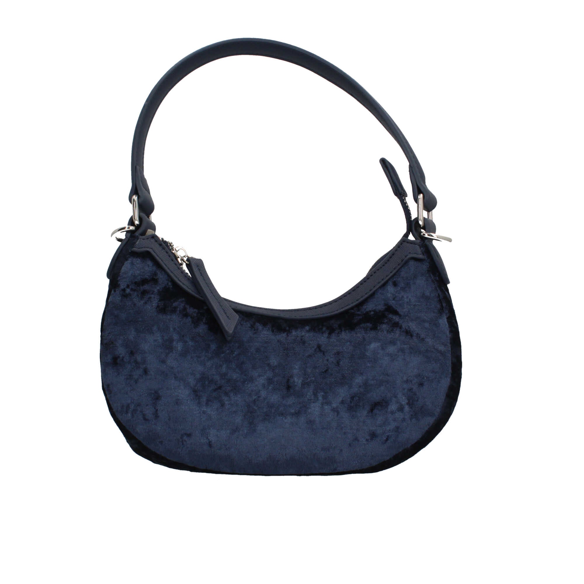 Mario Valentino borsa a spalla morbida con chiusura zip BLU TU | Giò Fashion