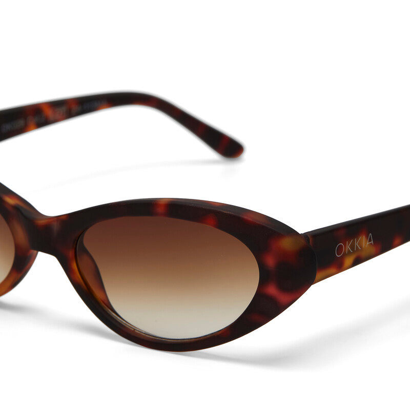 OKKIA Lina Occhiali da Sole Donna Small Cat Eye con Lenti Sfumate e Protezione UV400