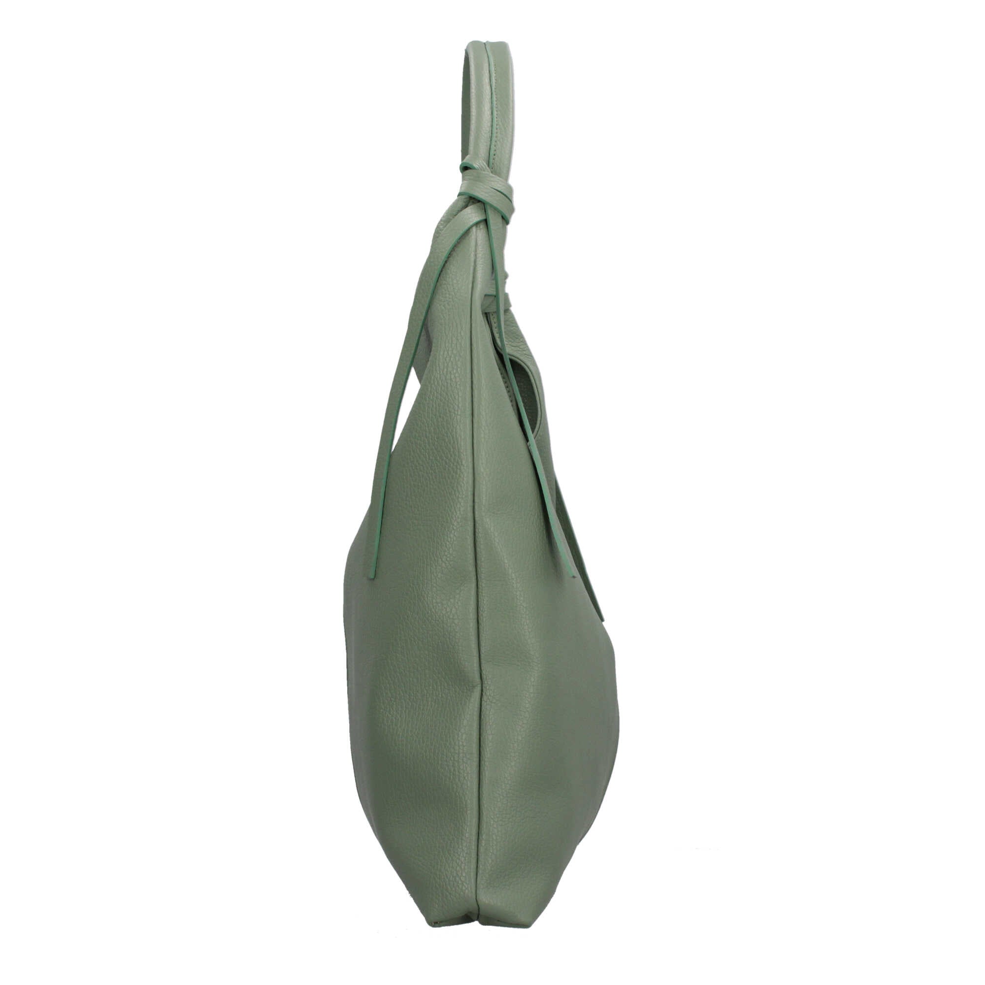 Borsa a spalla in pelle martellata Made in Italy dal taglio morbido