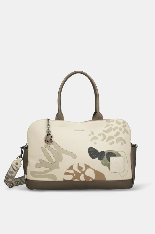 Borsa a Mano Anekke Donna Capiente con Tracolla Regolabile Beige TU | Giò Fashion