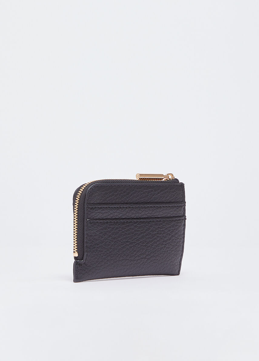 Portafoglio compatto Liu Jo con zip e porta carte elegante NERO TU | Giò Fashion