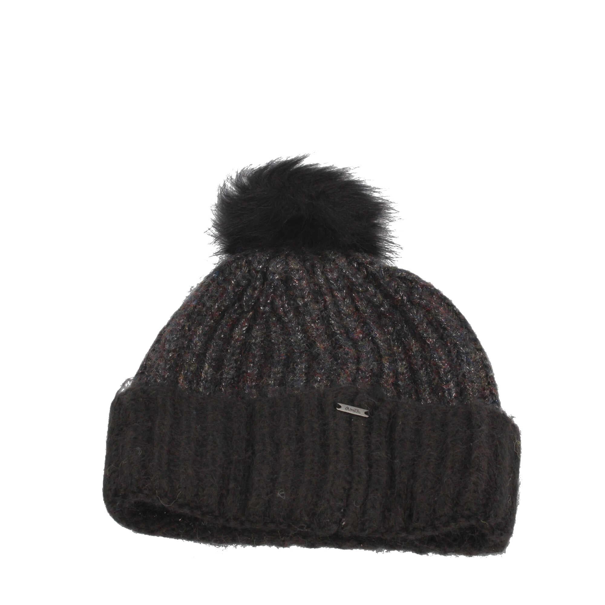 Cappello in maglia Anekke con pompon e ricamo