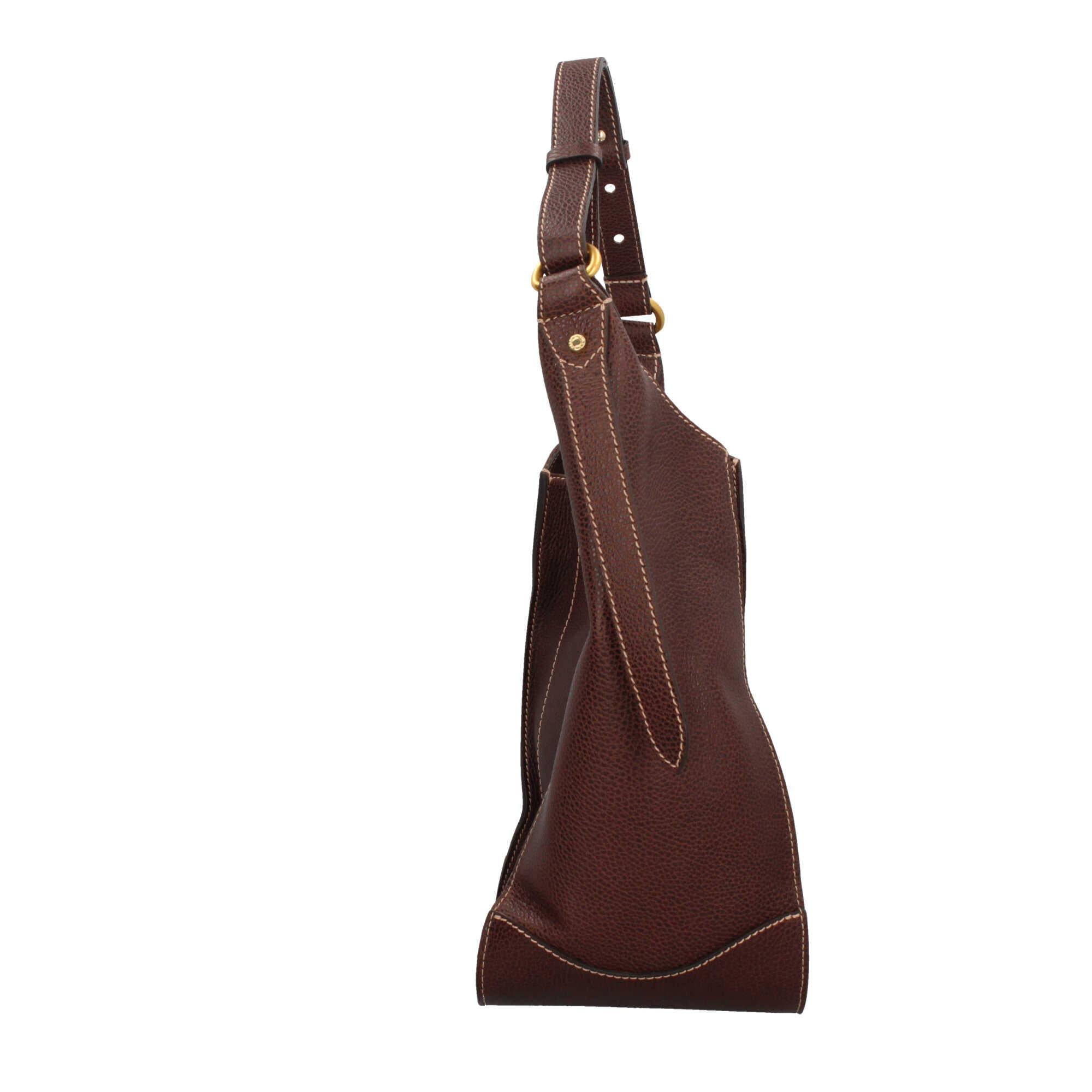 Gianni Chiarini Olly  Hobo Bag Sportiva in Pelle Martellata con Dettagli a Contrasto