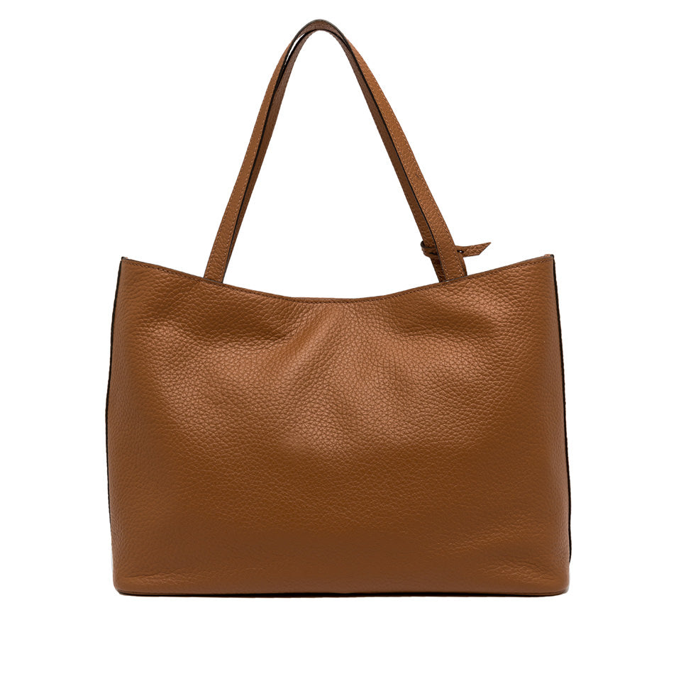Borsa a spalla Gianni Chiarini Marisol in pelle con design geometrico CUOIO TU | Giò Fashion