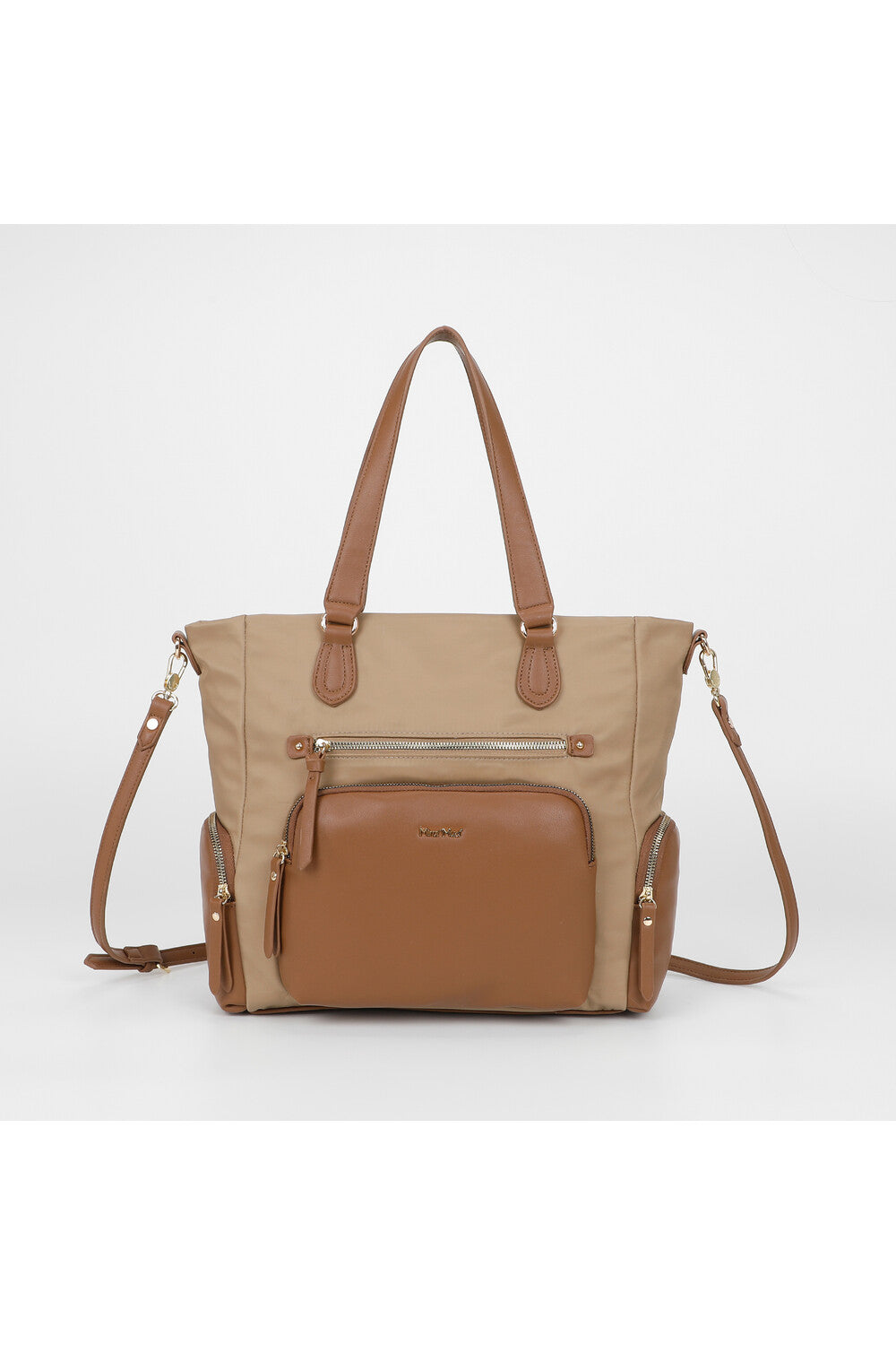 Mimi Mua borsa shopper capiente con tasche esterne Beige TU | Giò Fashion