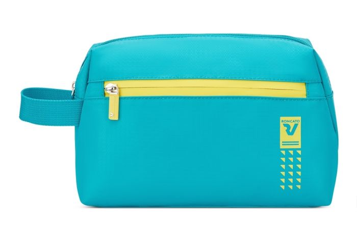 Roncato beauty case da viaggio compatto con tasche organizzate e manico laterale