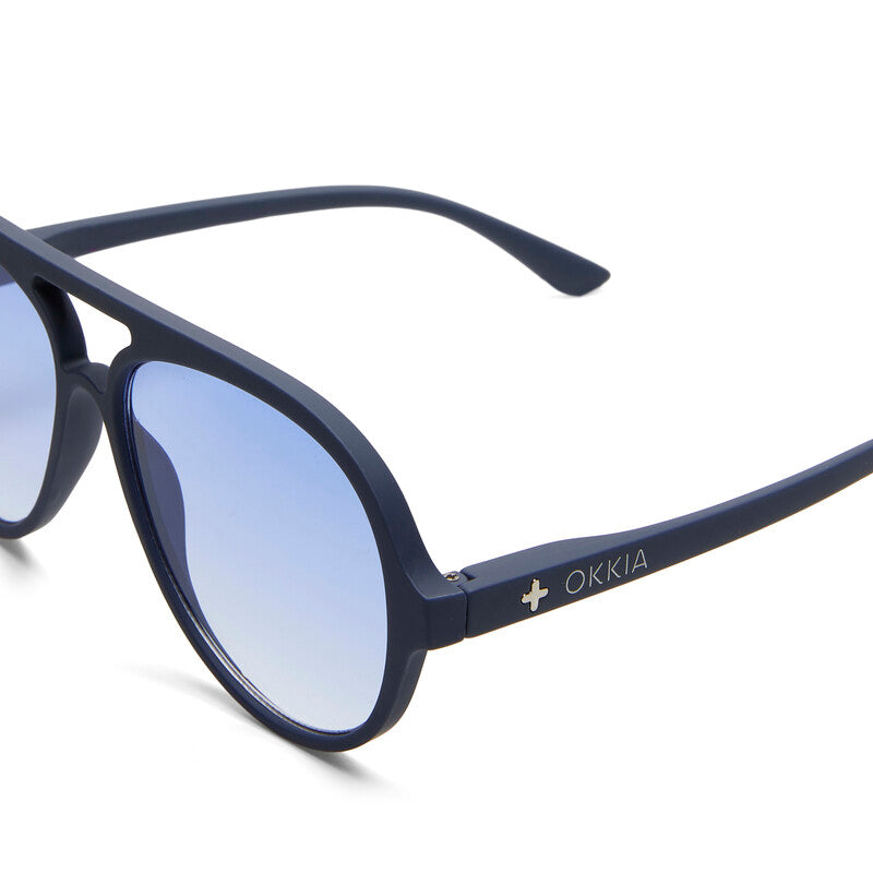 OKKIA Alessio Occhiali da Sole Unisex a Goccia con Protezione UV400