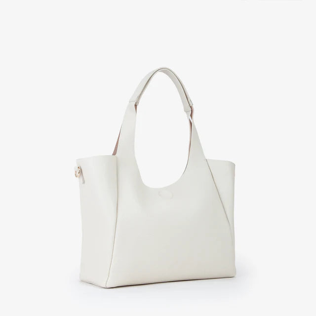 Borsa a spalla donna Mario Valentino elegante e capiente per uso quotidiano ECRU TU | Giò Fashion