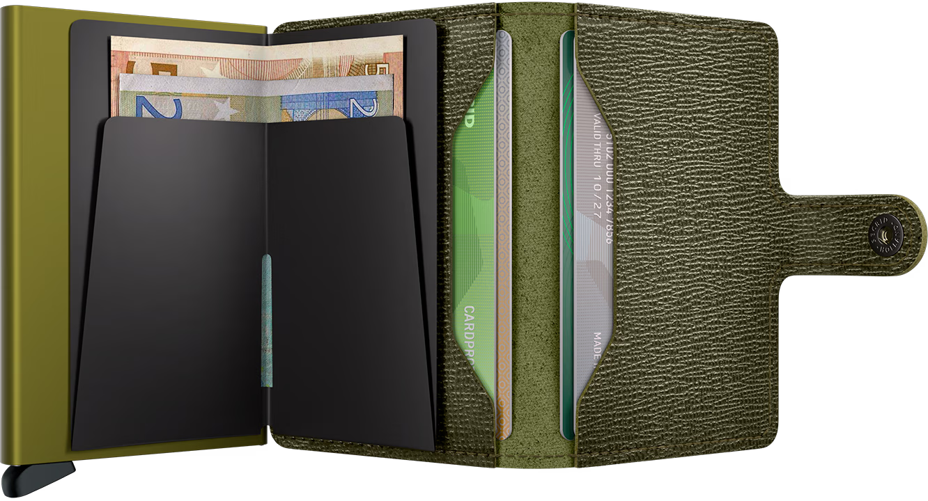 Secrid Miniwallet portafoglio in pelle compatto con protezione RFID