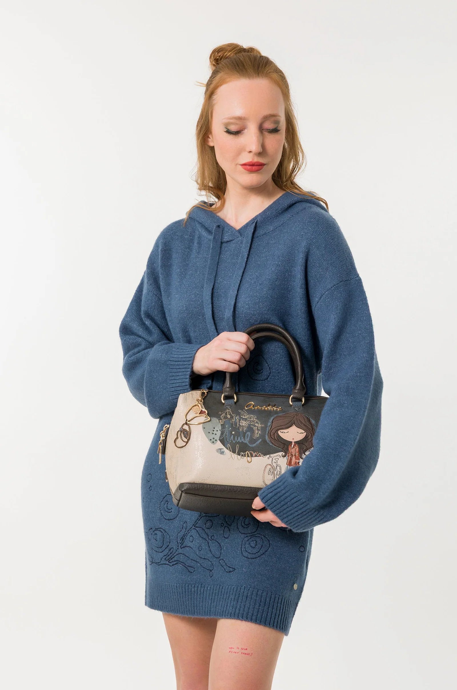 Borsa Bowling Donna Anekke con Manici e Tracolla