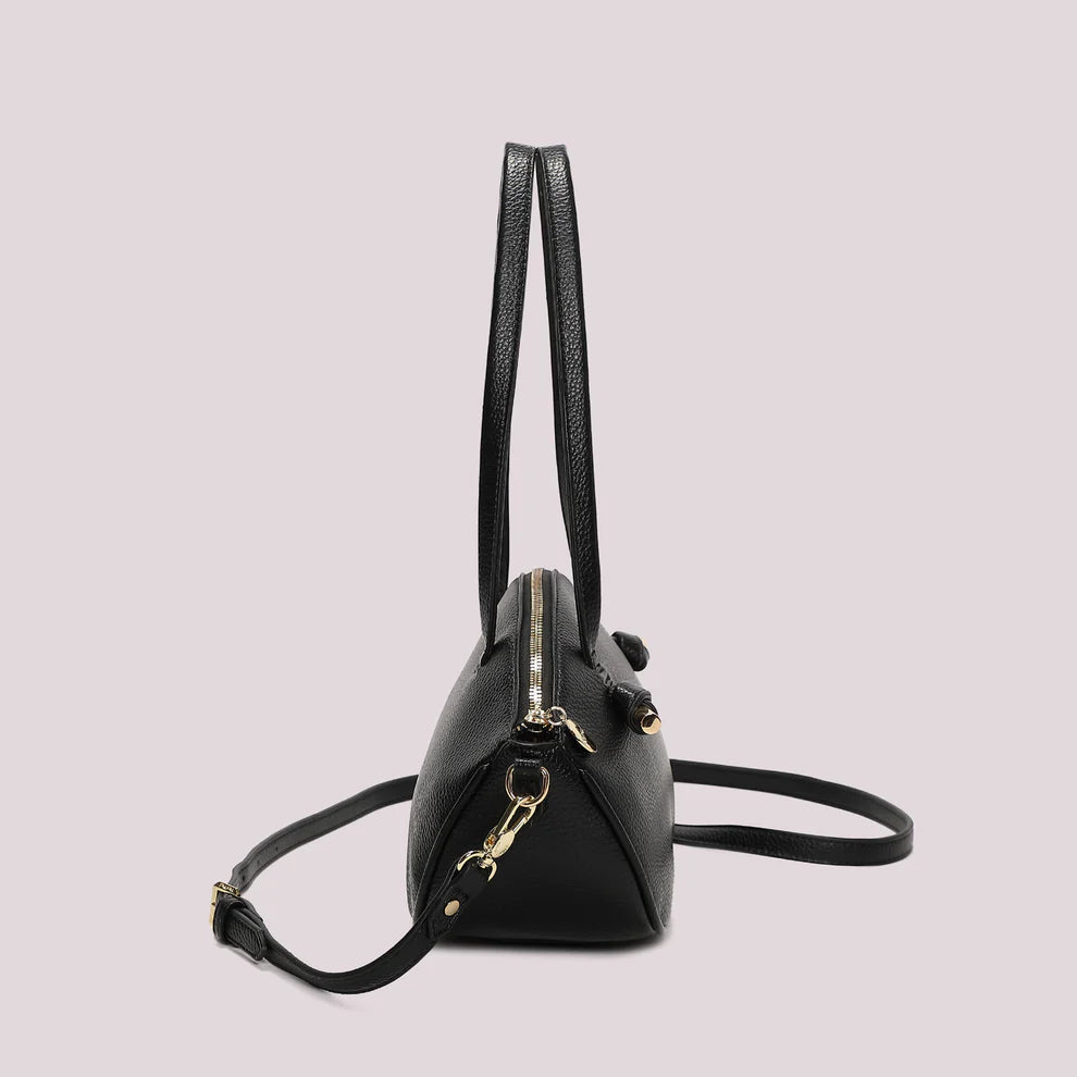 Borsa a Spalla Mimi Mua Nodo ai Manici Nero TU | Giò Fashion