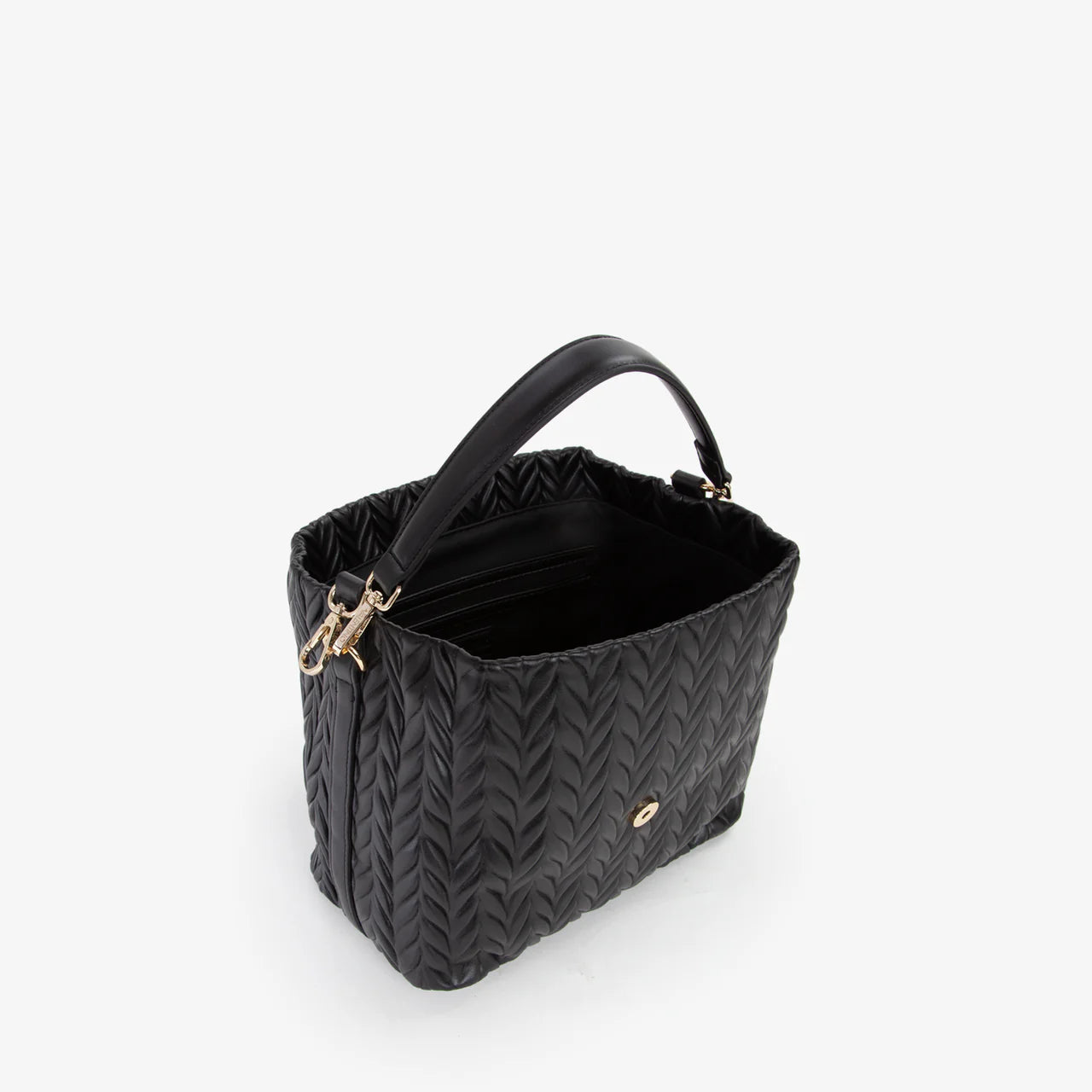 Valentino borsa a mano donna trapuntata con logo Nero TU | Giò Fashion