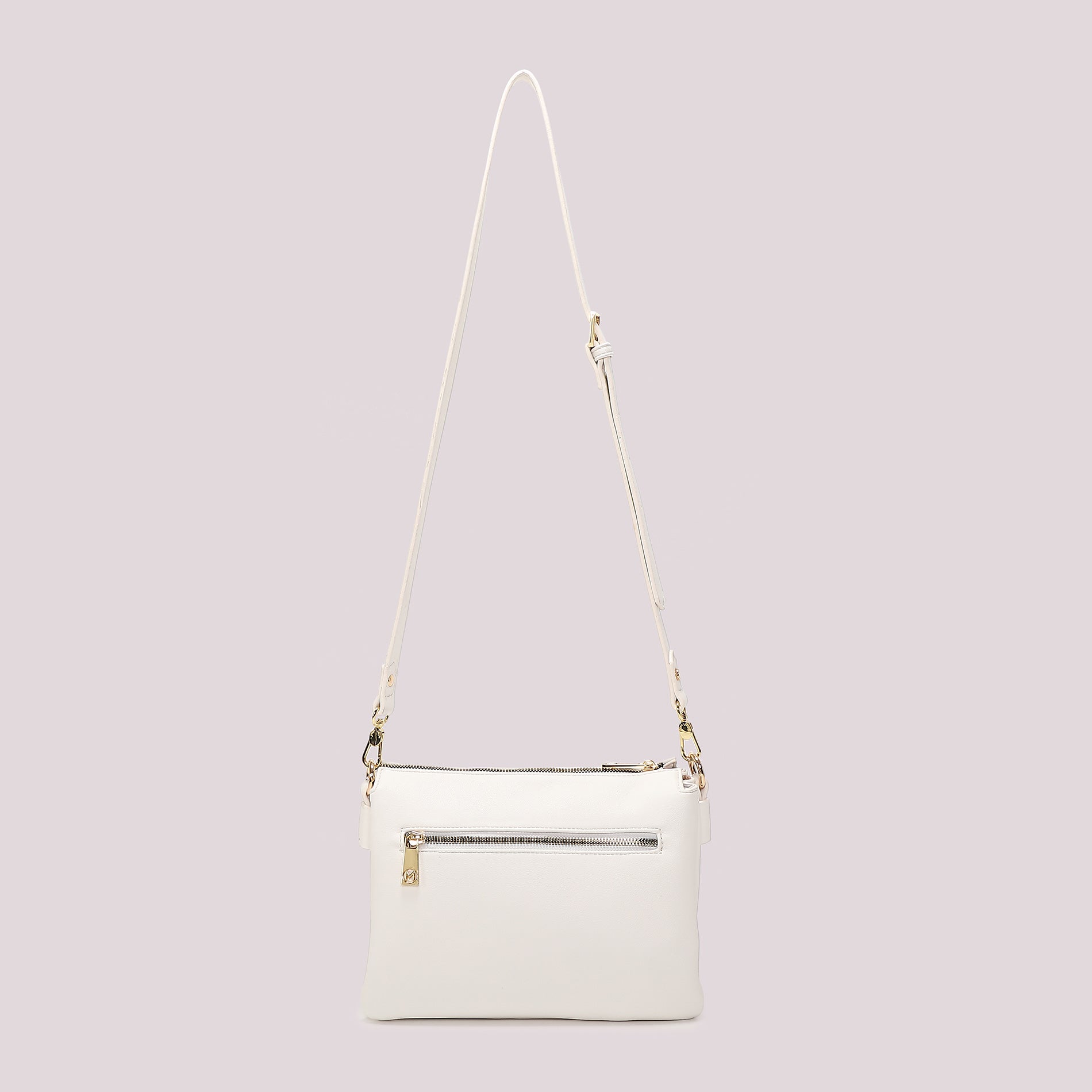 Borsa tracolla donna Mimi Mua con motivo trapuntato e design essenziale Bianco TU | Giò Fashion