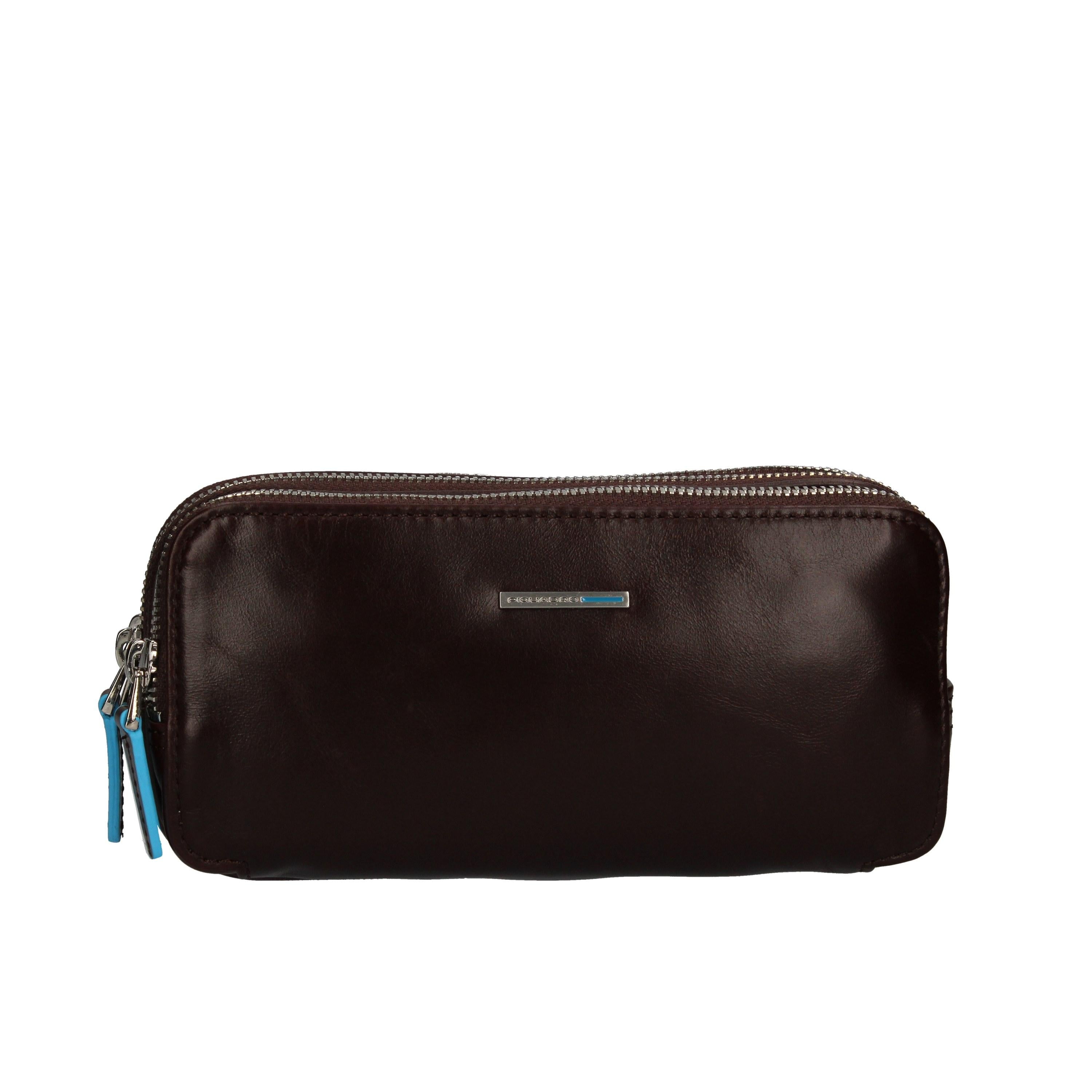 Pochette in pelle con 3 scomparti