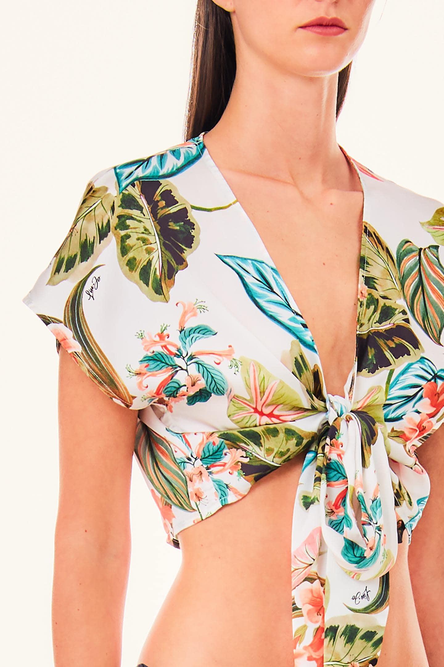 Top con fantasia tropicale Liu Jo