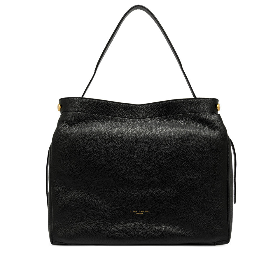 Borsa a spalla Gianni Chiarini Ottavia in pelle con doppia portabilità NERO TU | Giò Fashion