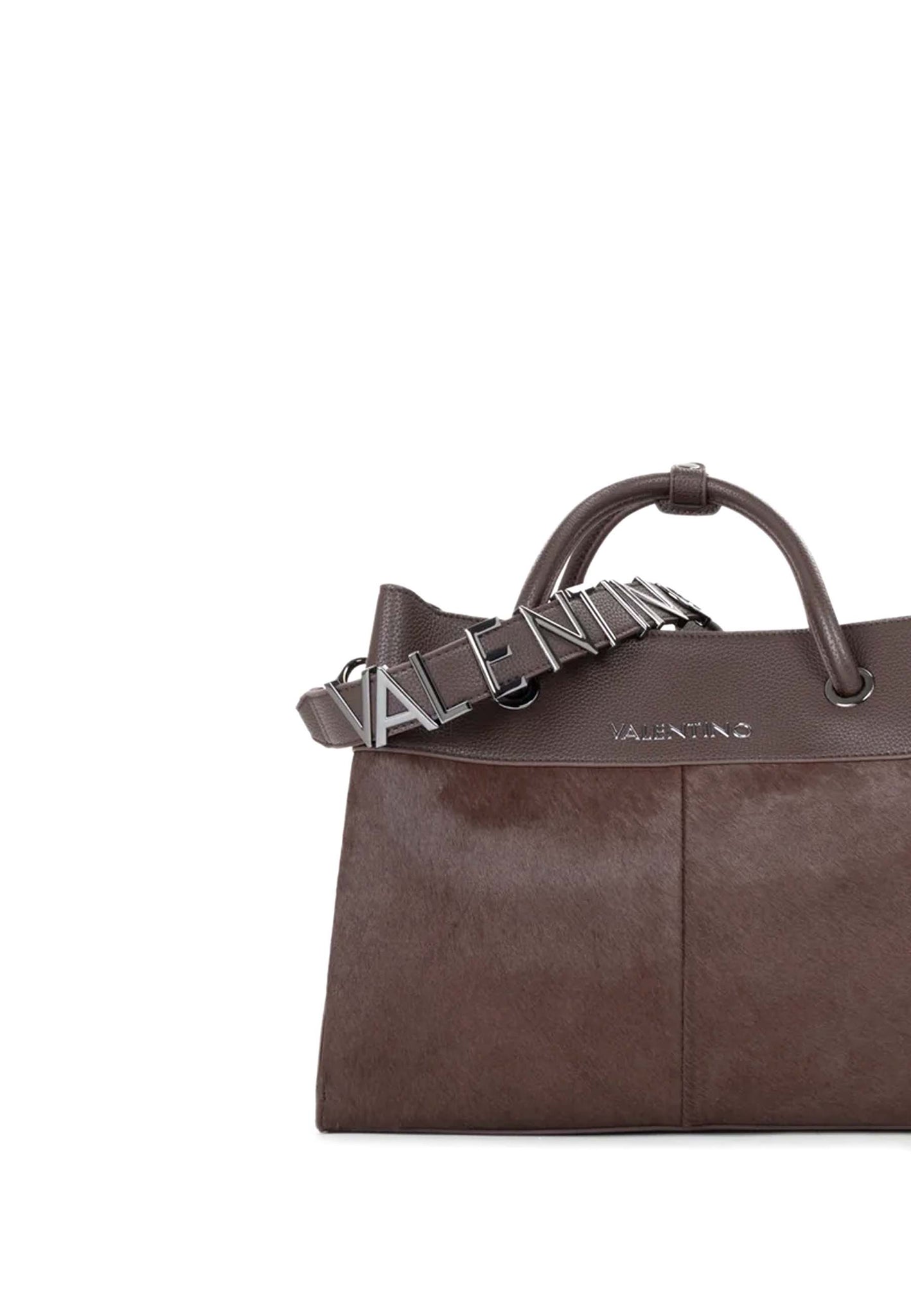 Valentino Borsa a Mano Alexia Winter con Inserto Effetto Cavallino