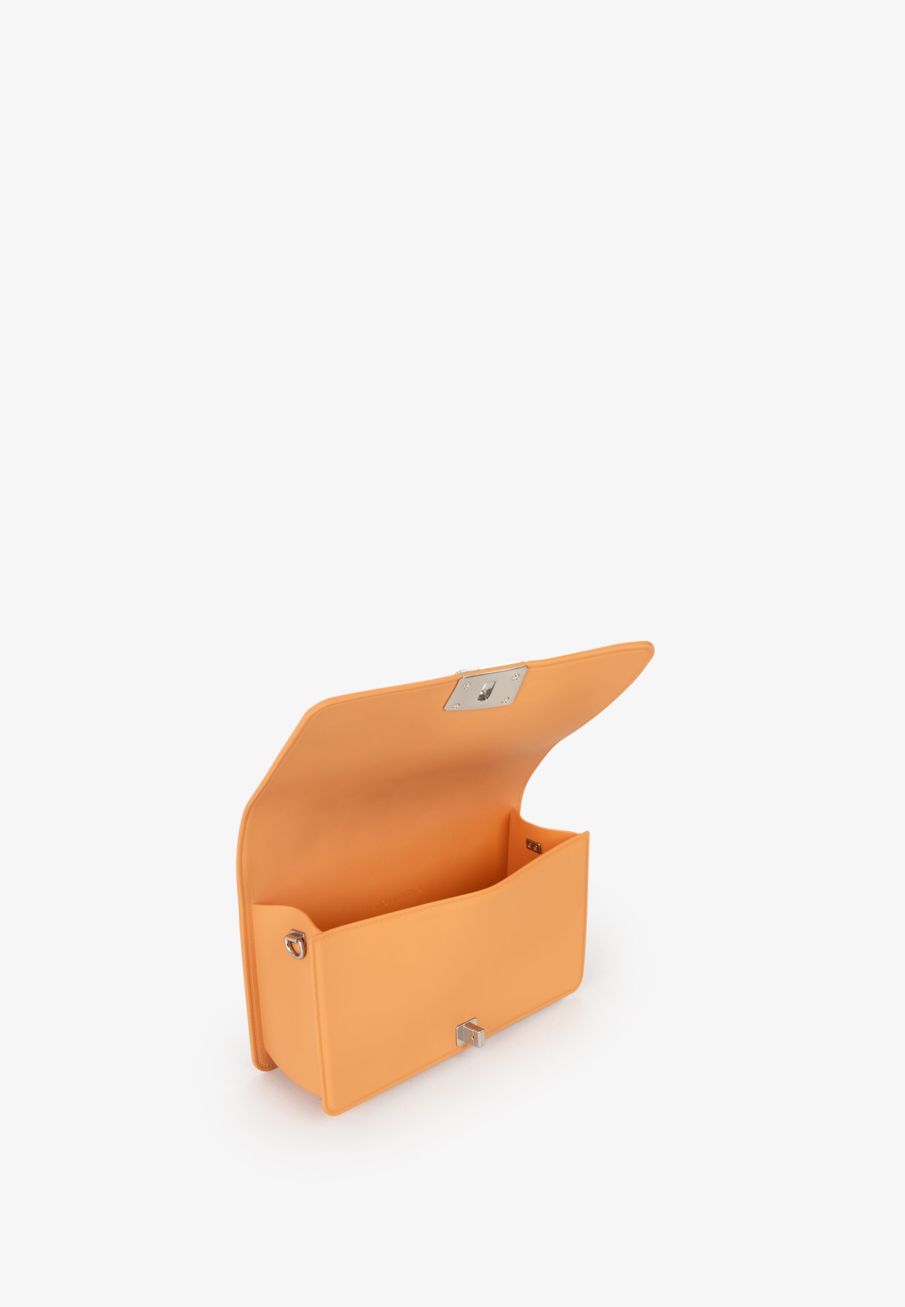Borsa a tracolla donna Mario Valentino trapuntata con chiusura a scatto e tracolla logata ARANCIO TU | Giò Fashion