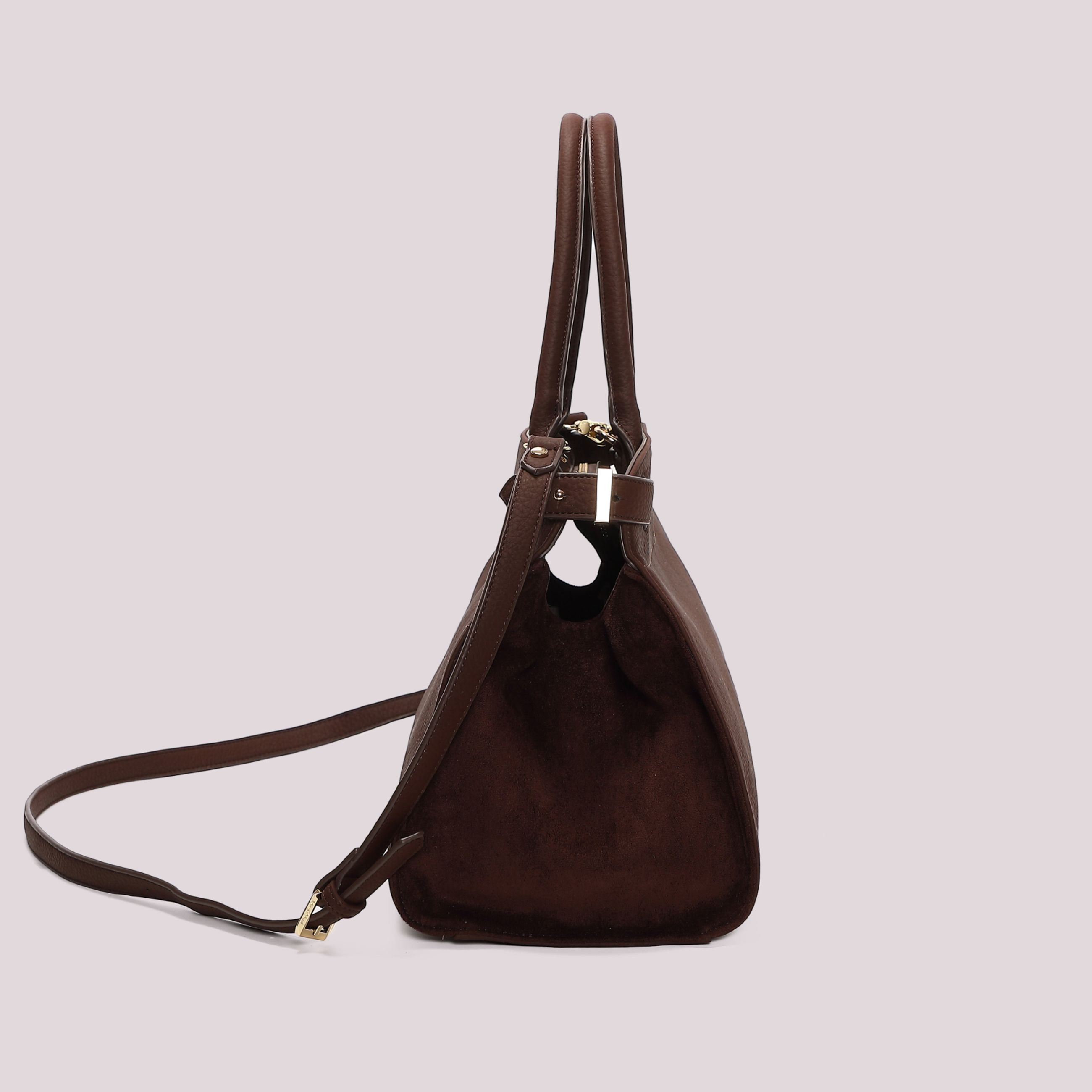 Borsa Shopping Donna Mimi Mua con Fianchi Effetto Camoscio