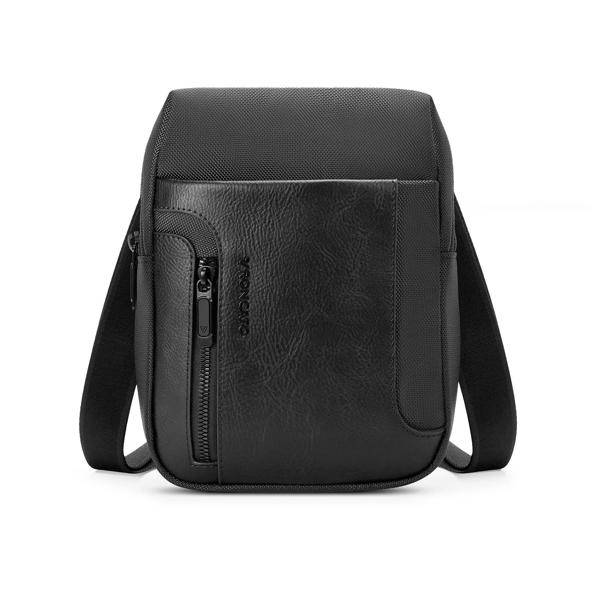 Roncato borsa a tracolla uomo compatta con tasche multifunzione NERO TU | Giò Fashion