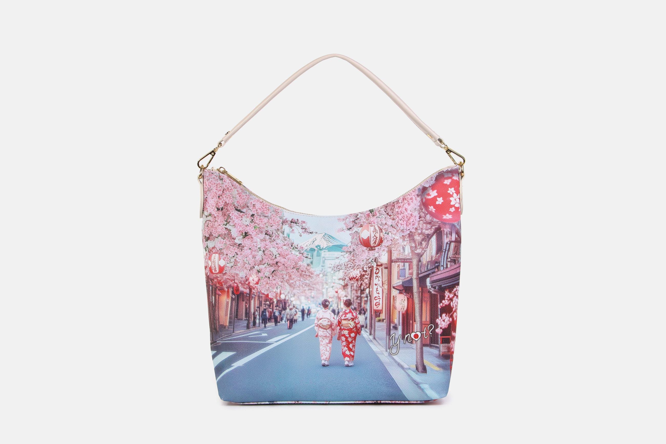 Y-Not Borsa Hobo YesBag Tokyo Sakura TU | Giò Fashion