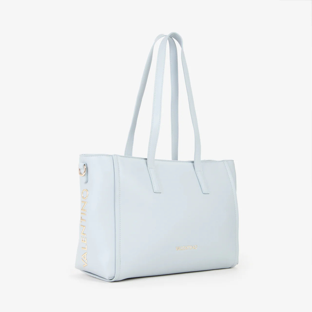 Valentino borsa shopper donna elegante con doppi manici AZZURRO TU | Giò Fashion