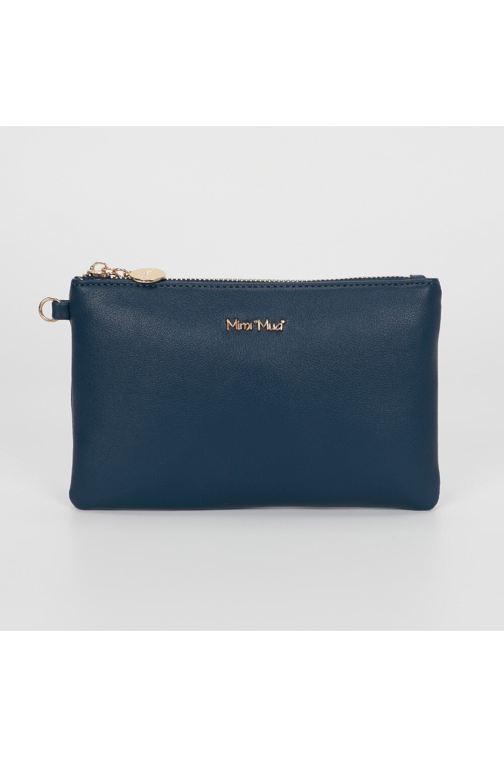 Pochette Mimi Mua elegante con zip BLU TU | Giò Fashion