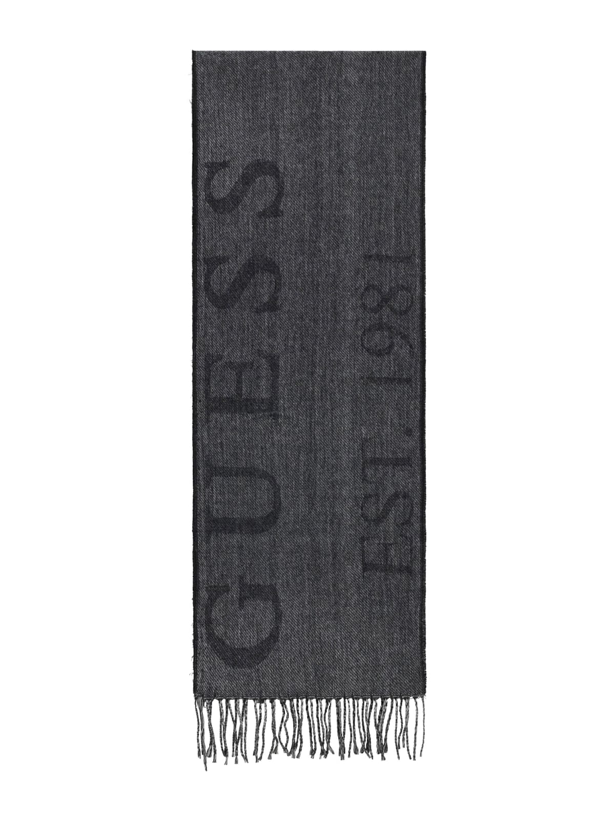 Guess Sciarpa con Logo e Frange
