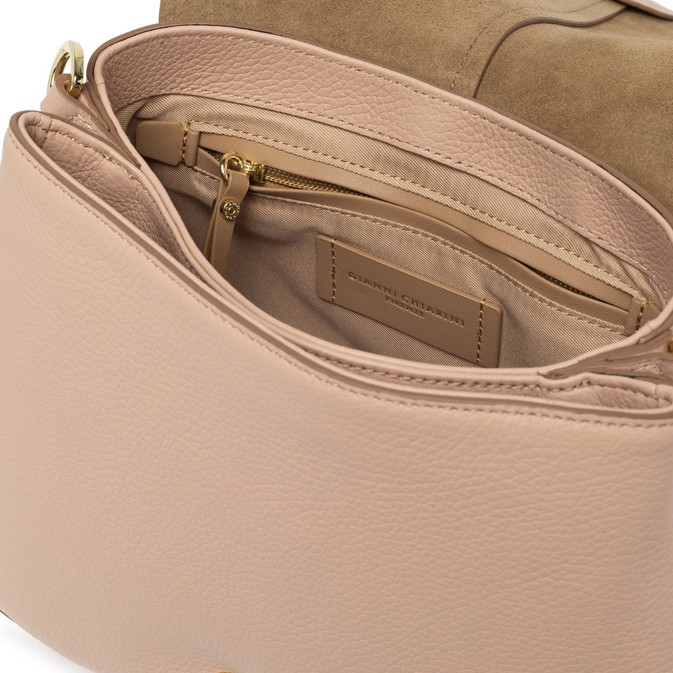 Borsa a Tracolla piccola Gianni Chiarini Helena Round a sella Rosa TU | Giò Fashion