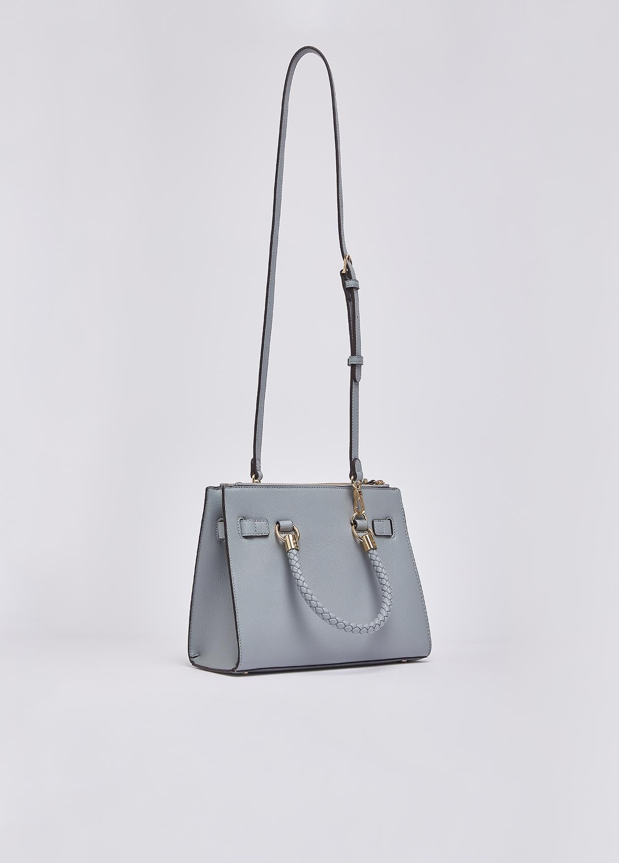 Borsa a mano Liu Jo elegante con manici intrecciati e charm logato Cloud TU | Giò Fashion