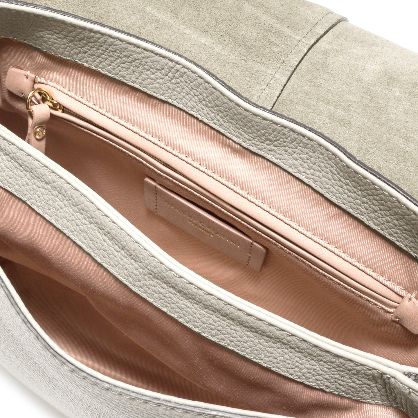 Gianni Chiarini Helena Round borsa a tracolla in pelle martellata con tracolla regolabile Bianco TU | Giò Fashion