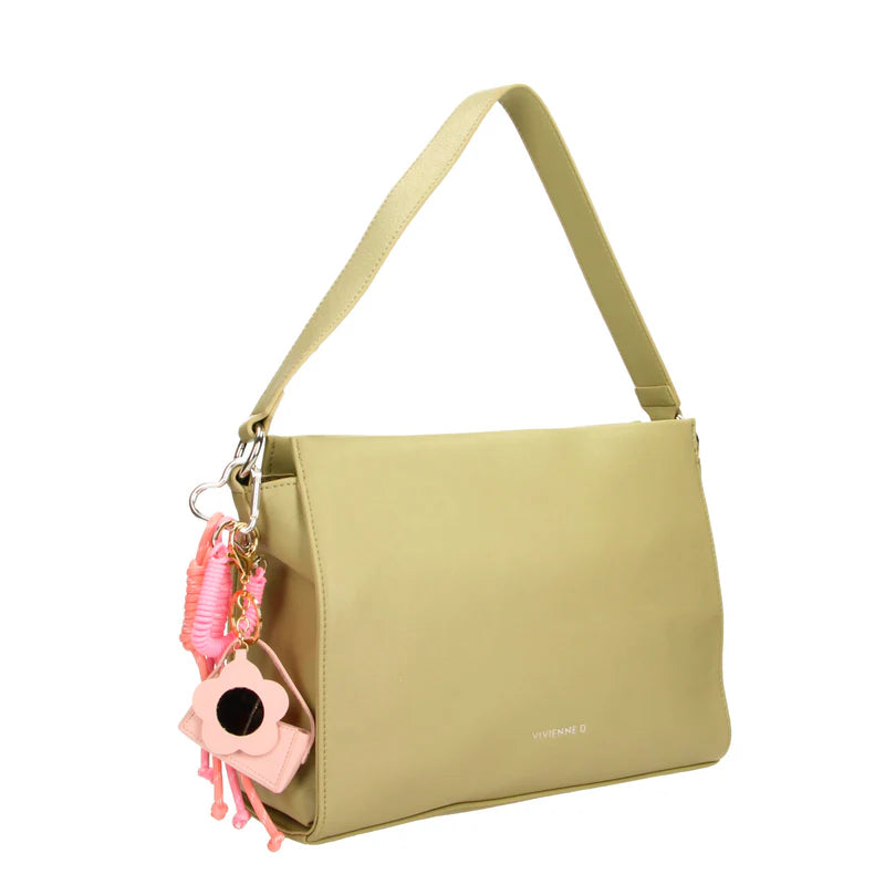 Borsa Vivienne D donna a spalla elegante design moderno raffinato Verde TU | Giò Fashion
