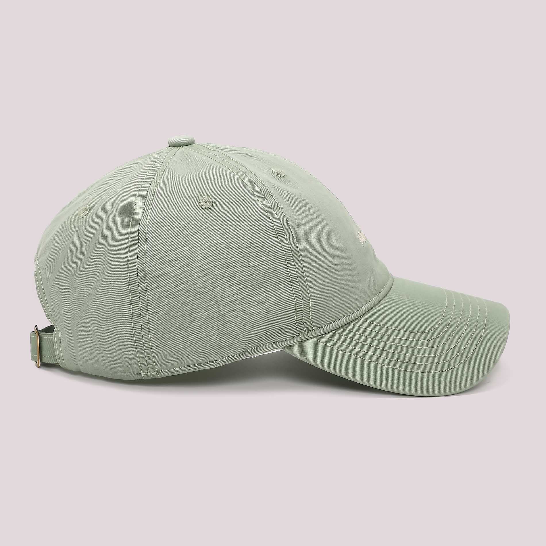 Cappello con visiera Mimi Mua in cotone con logo ricamato VERDE TU | Giò Fashion