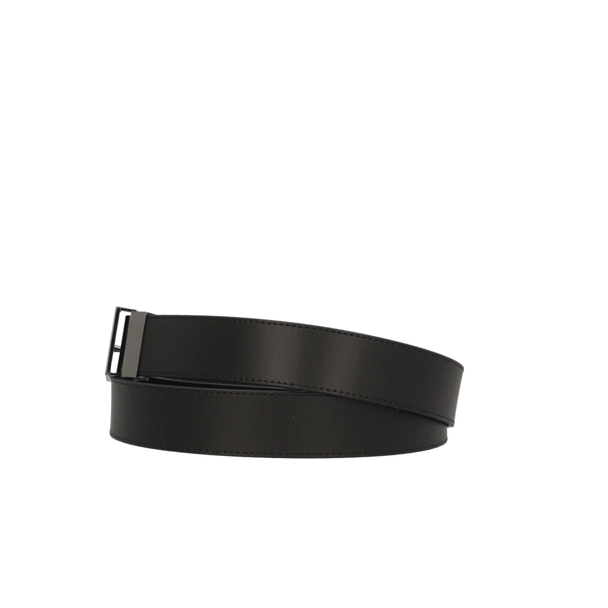 Cintura Elegante Calvin Klein in Pelle con Fibbia in Metallo