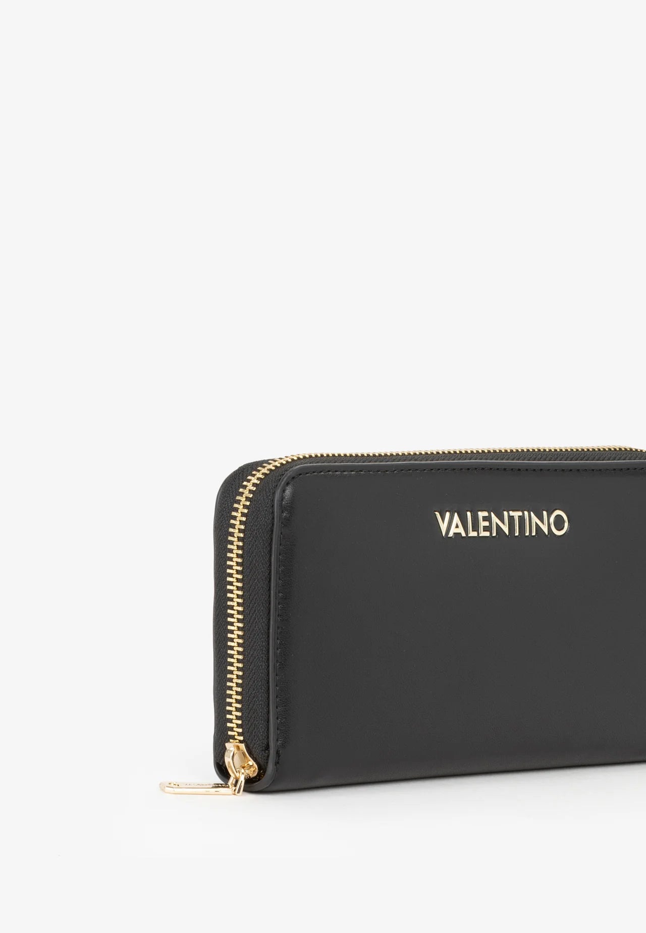 Portafoglio Donna Valentino Clio Re con Zip Nero Grande e Capiente
