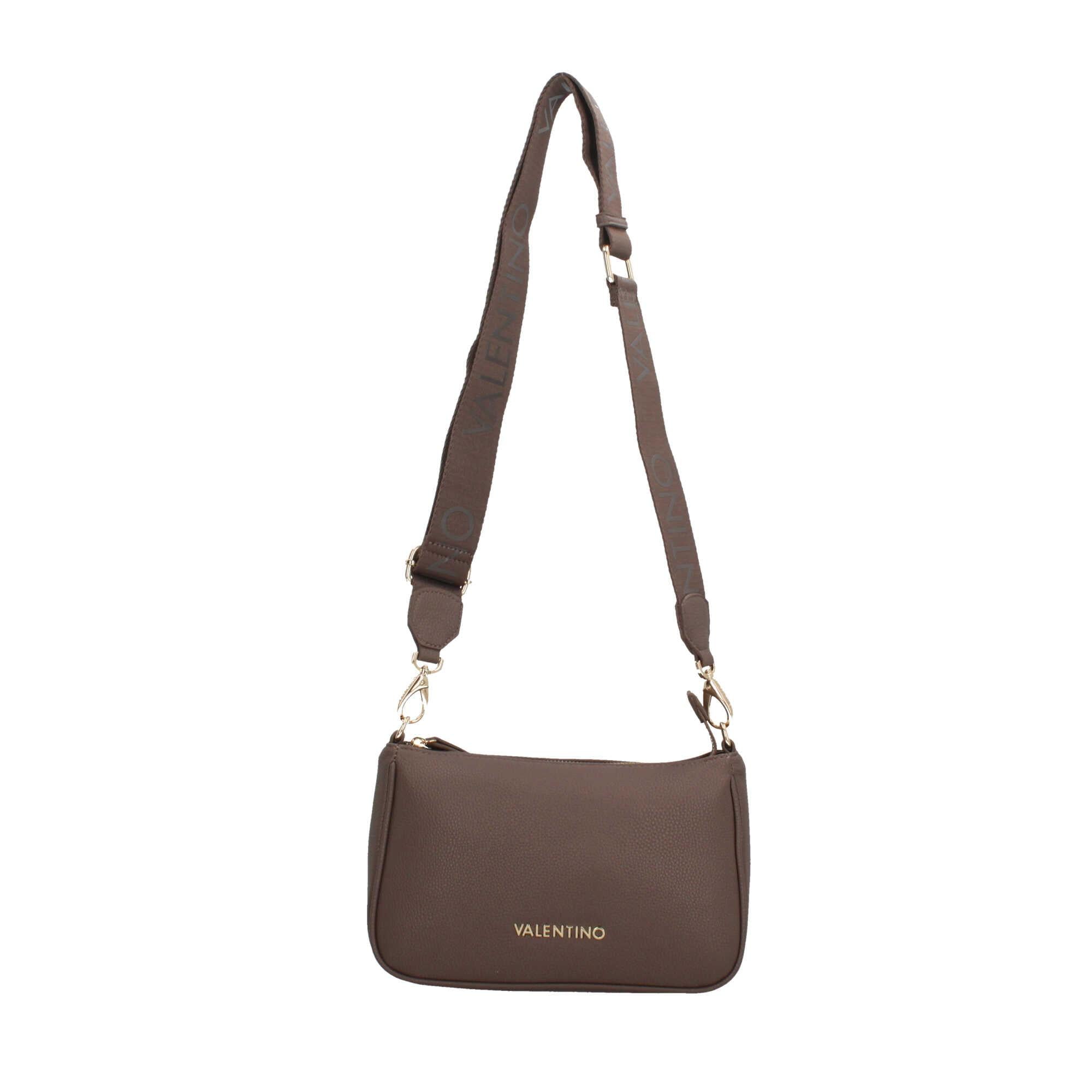 Borsa a spalla Valentino con logo frontale e tracolla removibile TAUPE TU | Giò Fashion