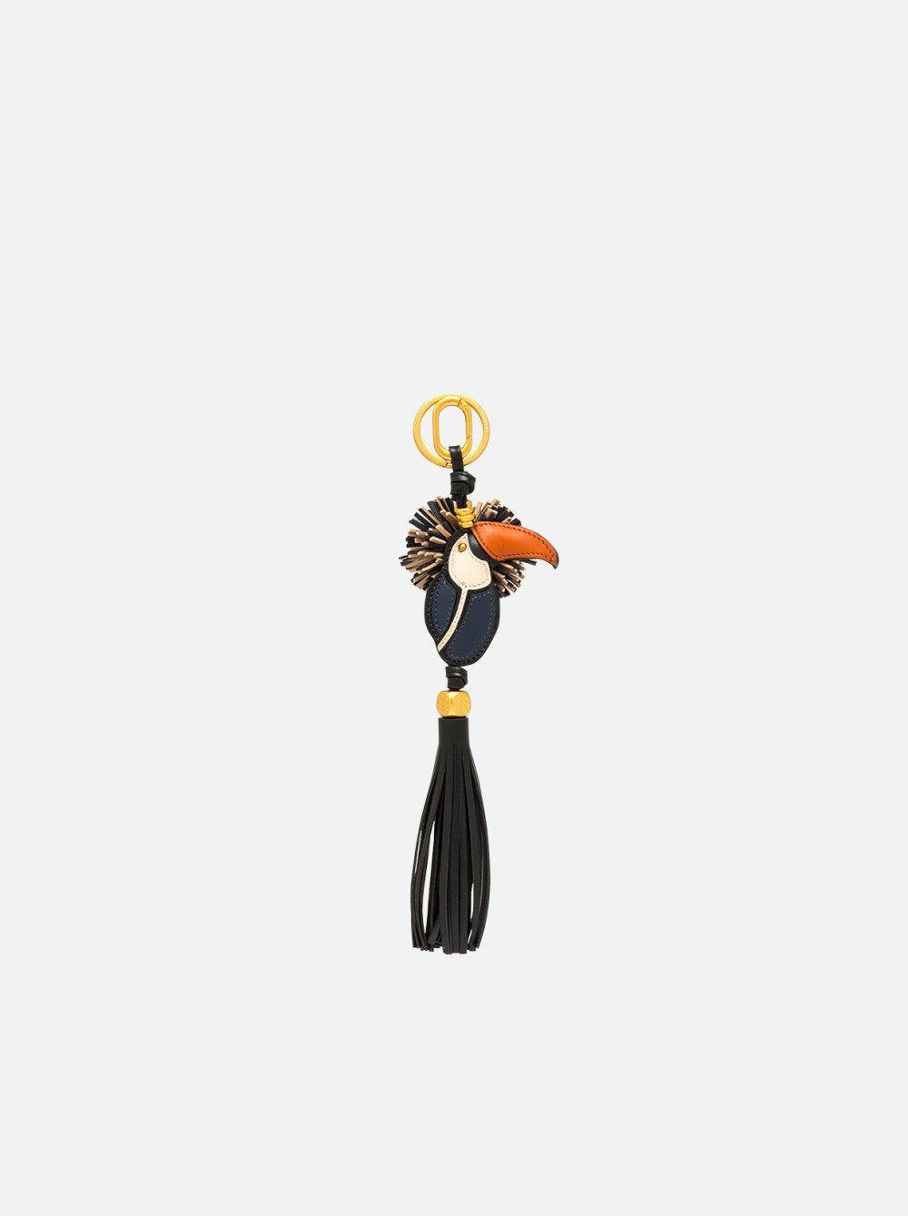 Charm Portachiavi Gianni Chiarini Tucano in Vera Pelle con Moschettone Logato