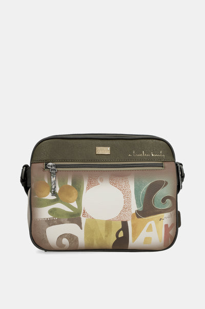 Borsa porta PC Anekke con tracolla regolabile e tasca frontale con zip Marrone TU | Giò Fashion
