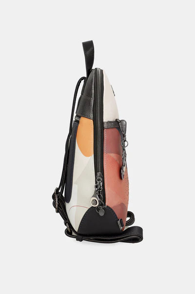 Zaino Anekke Donna Compatto con Zip e Spallacci Regolabili Arancione TU | Giò Fashion